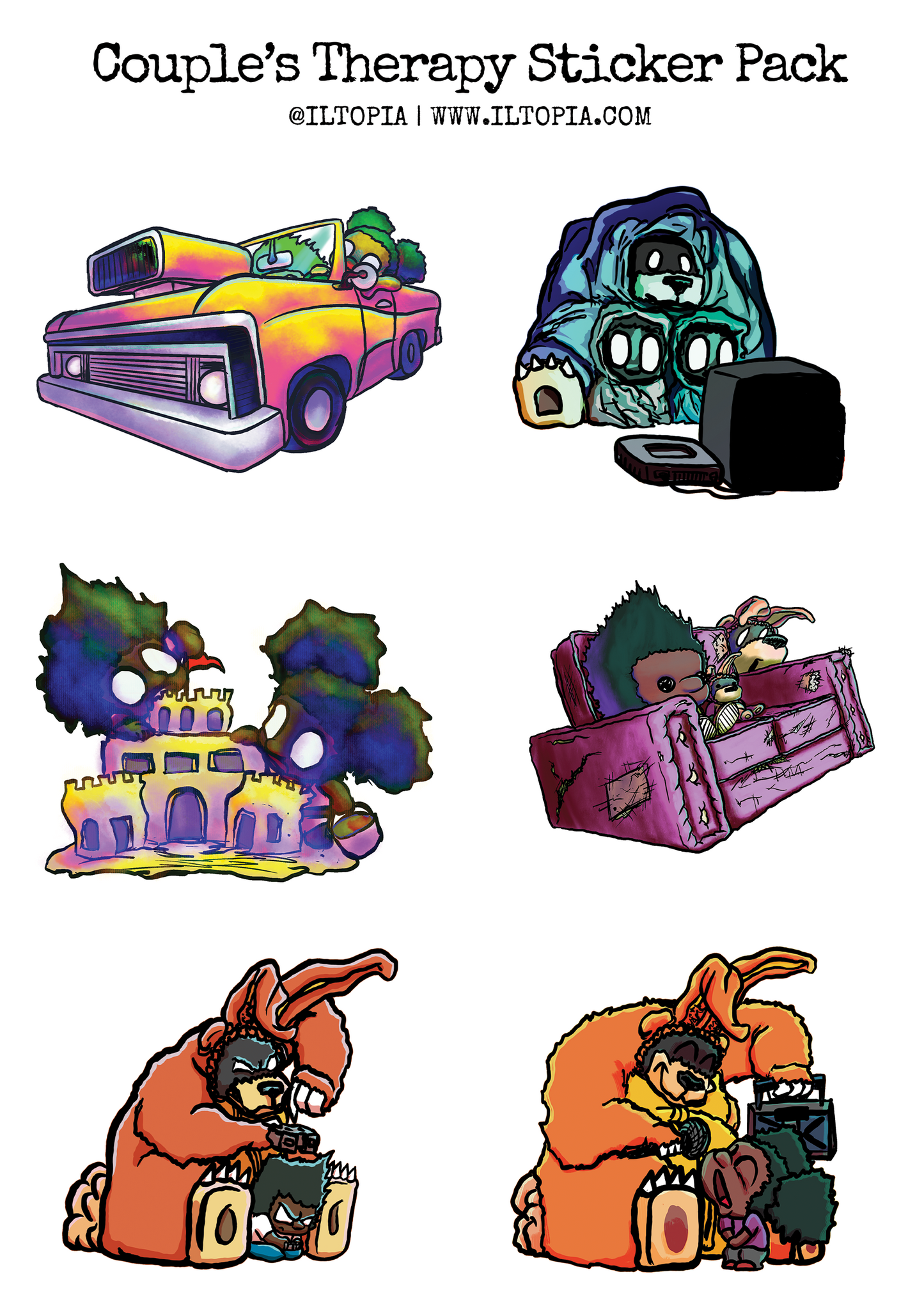 Couple's Therapy Sticker Pack