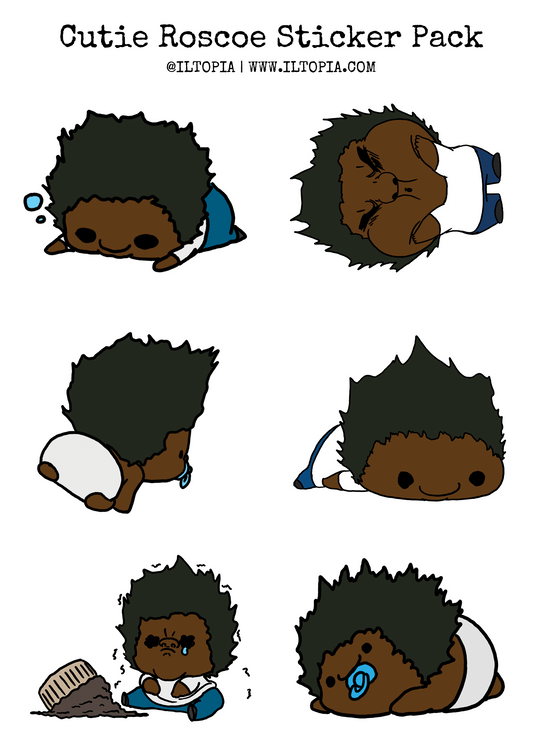 Cutie Roscoe Sticker Pack