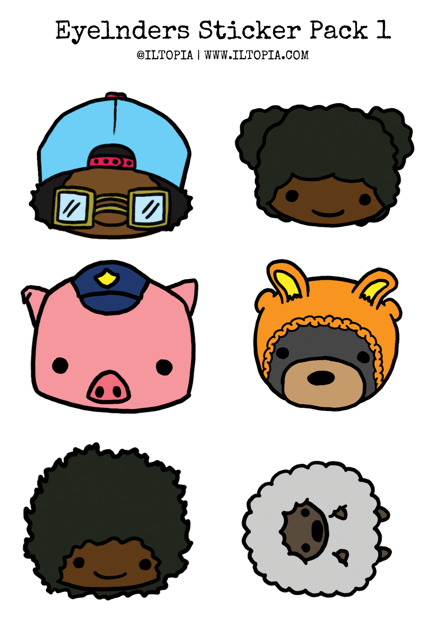 Eyelnders Sticker Pack #1