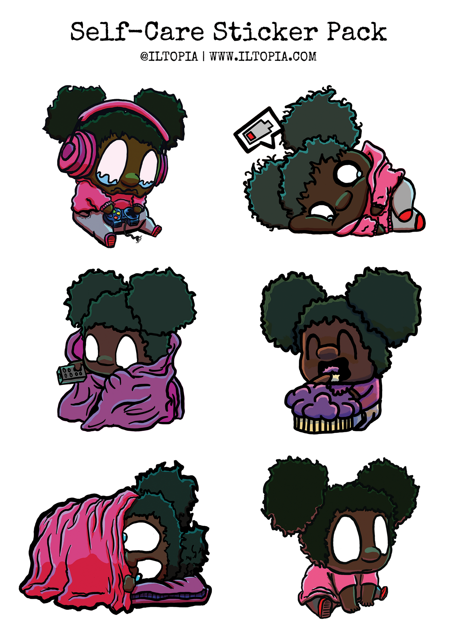 Self-Care Sticker Pack