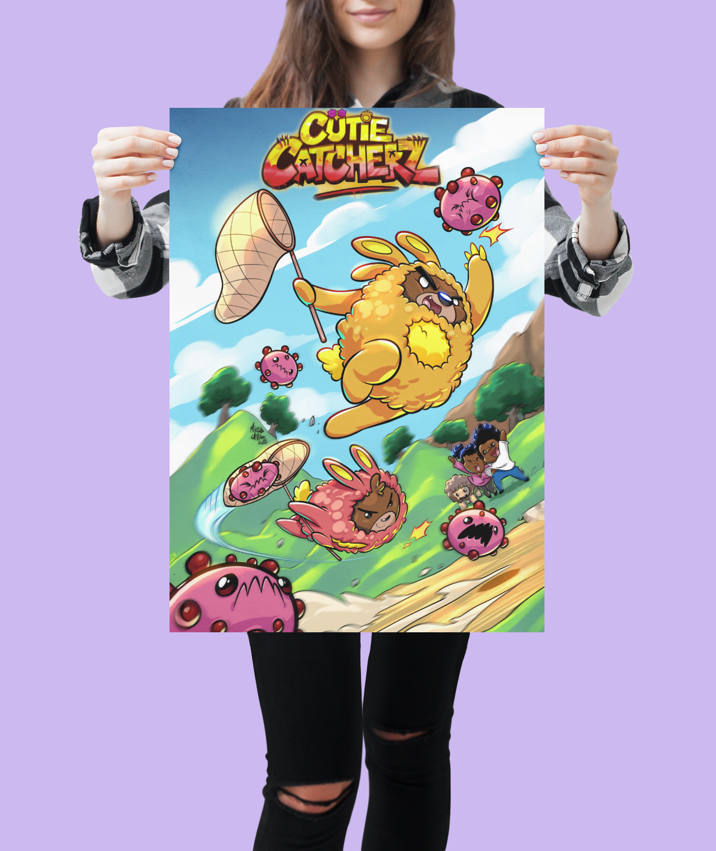 Cütie Chaos Poster (Augmented Reality Enabled)